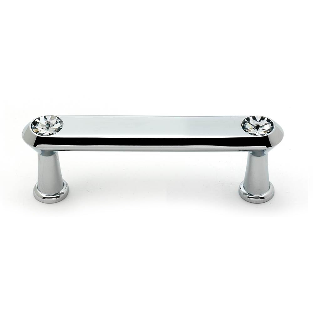Crystal 3" Pull w/Polished Chrome Finish