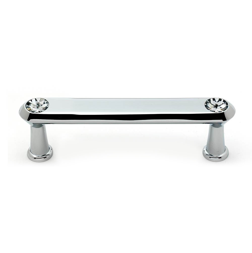 Crystal 3-1/2" Pull w/Polished Chrome Finish