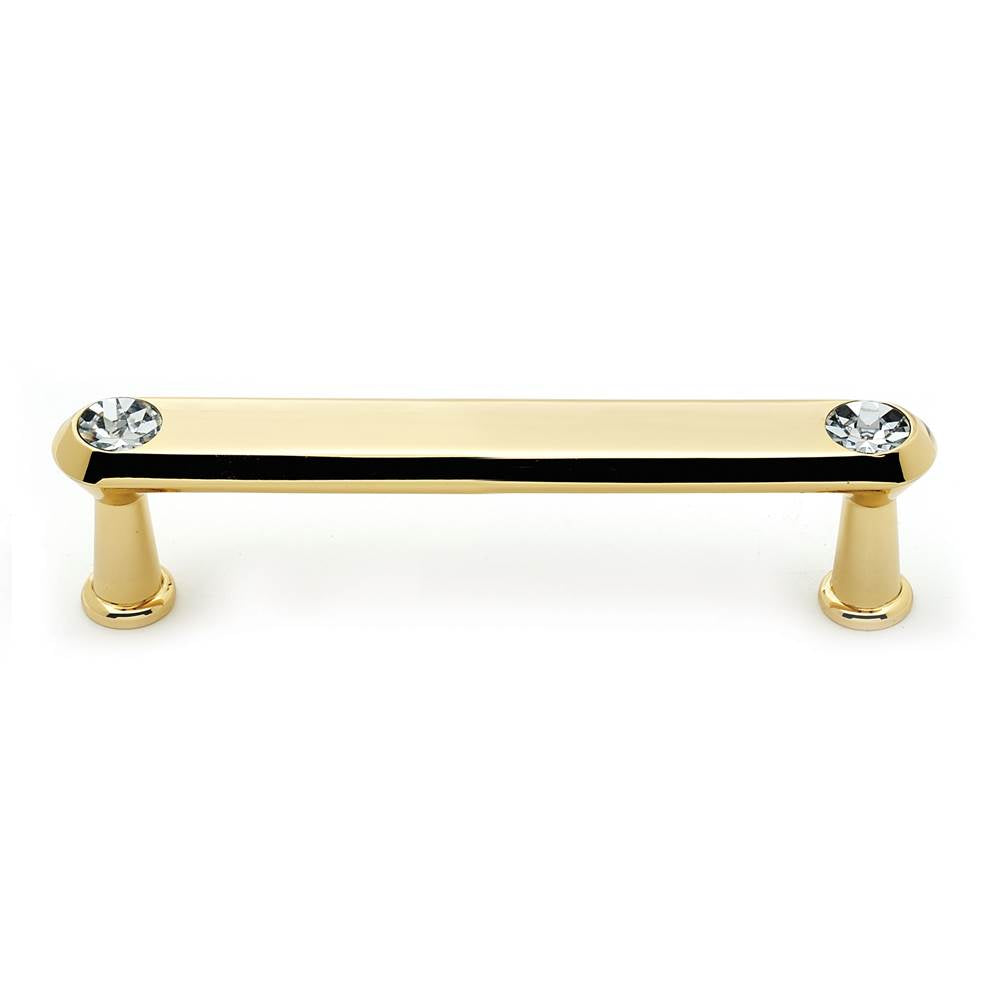 Crystal 4" Pull w/Gold Finish