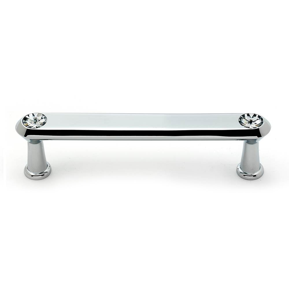 Crystal 4" Pull w/Polished Chrome Finish