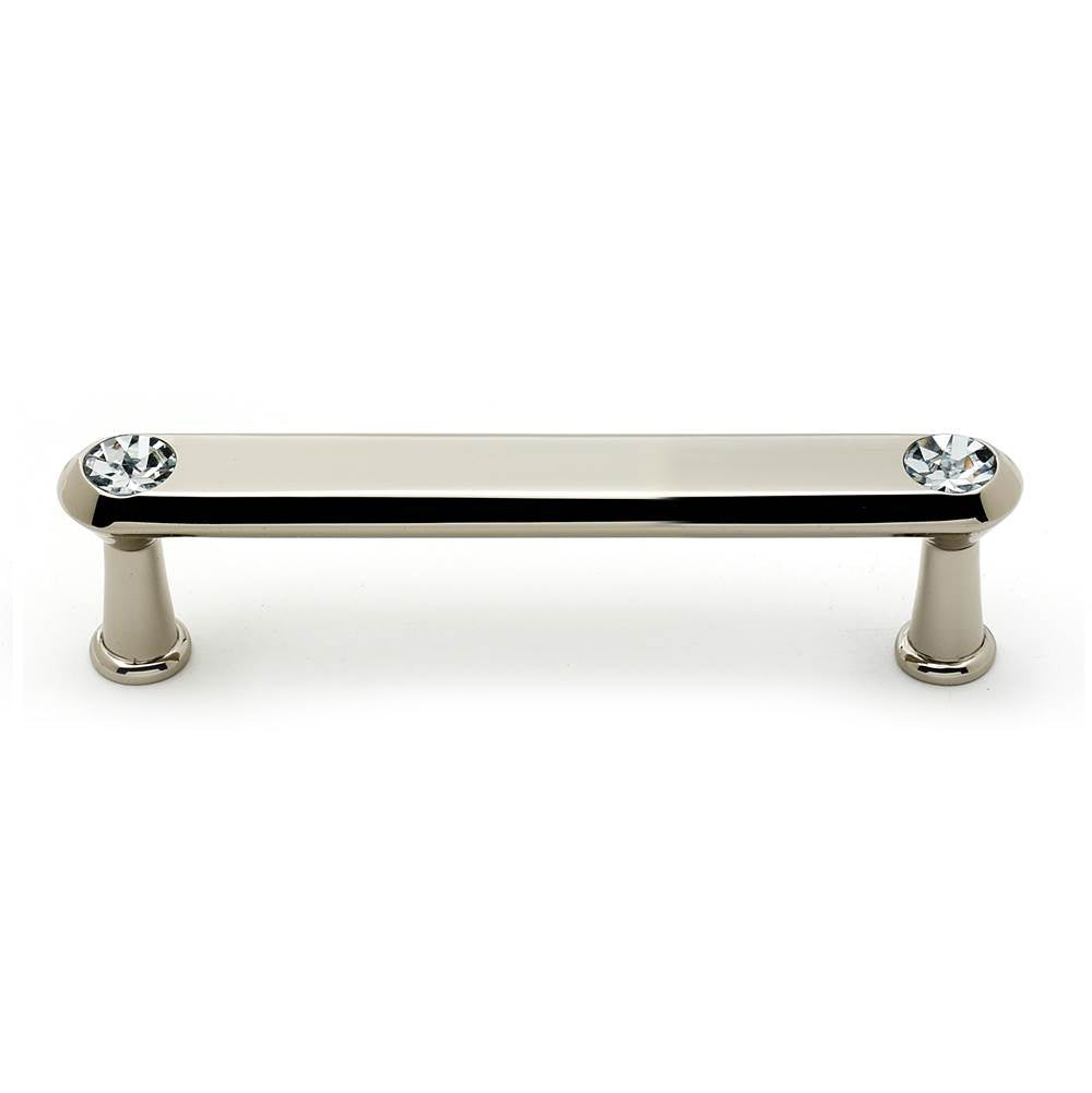Crystal 4" Pull w/Polished Nickel Finish