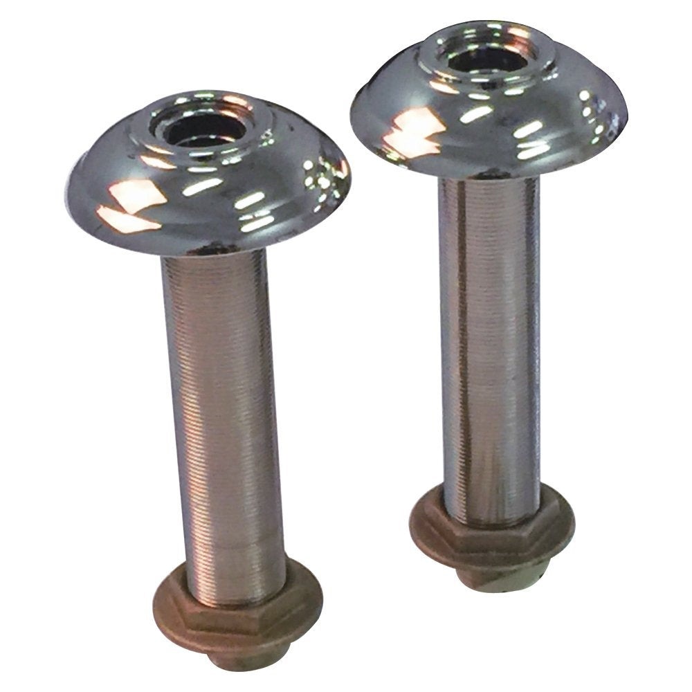 Universal Straight Deck Union for Bridge Faucets Polished Nickel