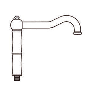 Country Kitchen 11" Column Spout in Satin Nickel