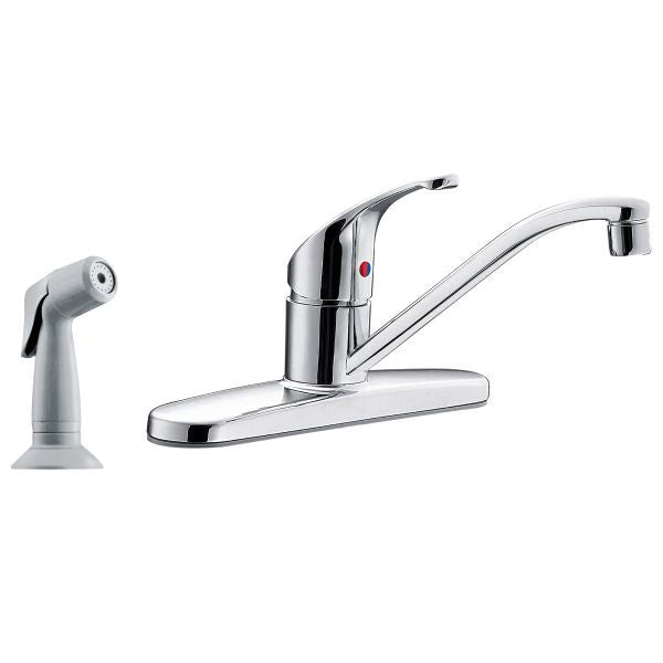 Flagstone Single Handle Kitchen Faucet w/Side Spray Chrome