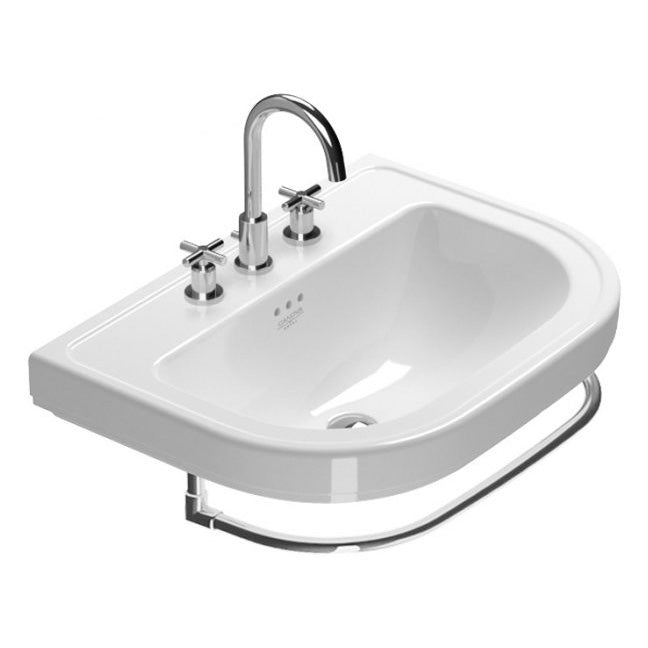 WASHBASIN 3HL WHT SGL BWL 170CV00 CANOVA ROYALE 70