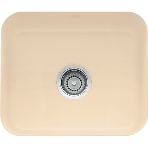 Cisterna 21-5/8x17-3/8x8-5/8" Single Bowl Sink in Biscuit