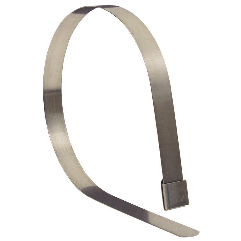 BAND CLAMP 10 GALVANIZED FO40 OPEN END - CNTR PNCH- 5/8 WIDE