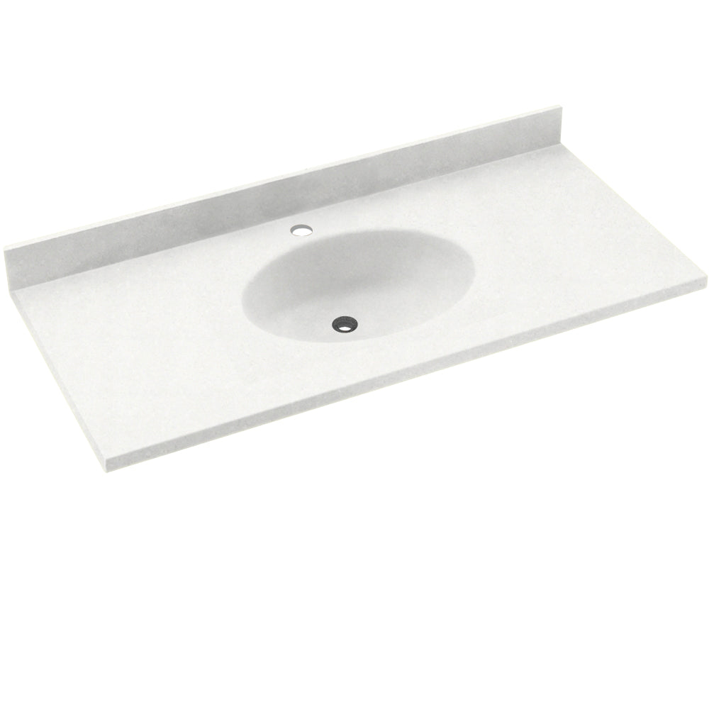 Chesapeake 31x22-1/2" Single Bowl Vanity Top in Tahiti White