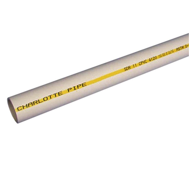 Tubing 1/2"X10' CPVC CTS PE SDR-11 .625" OD .068" Wall