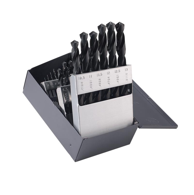 DRILL SET 25PC BLK 150 57725 1MM > 13MM X 0.5MM - WITH CASE