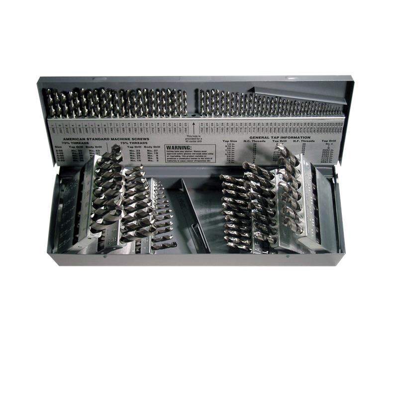 DRILL SET 1/16 TO 1/2X64 49928 150D - 115PC - BRIGHT - JOBBER