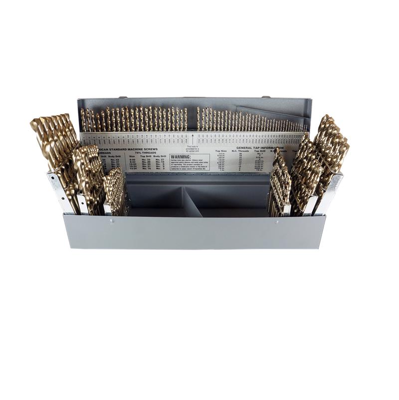 DRILL SET 115PC STR SHNK 46650 550 HD COBALT JOB STRAW