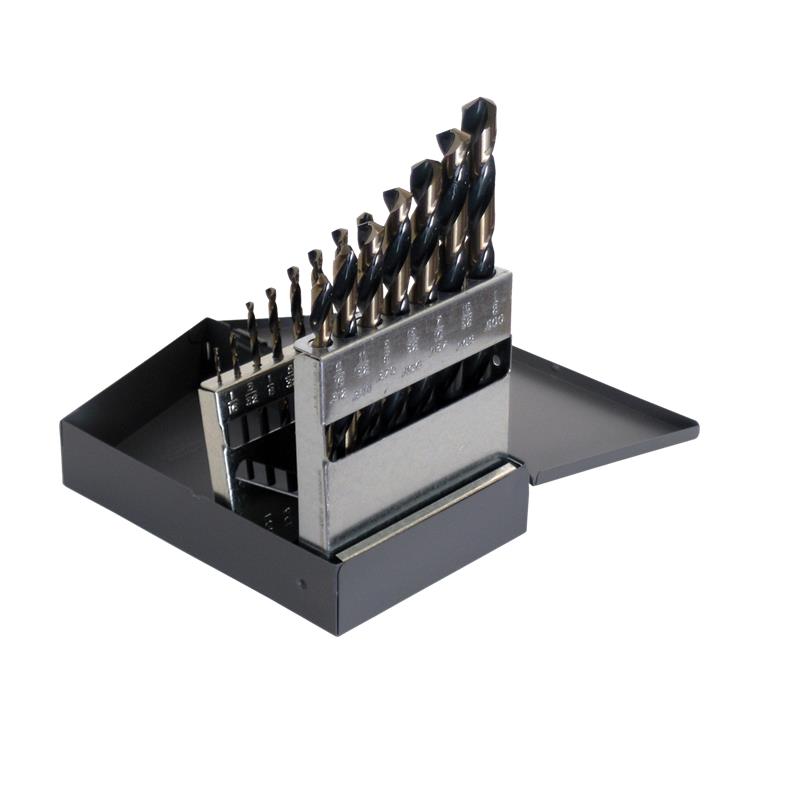 DRILL SET 29PC STR SHNK C18125 1878 - CLE-LINE HD JOB BLK/GLD