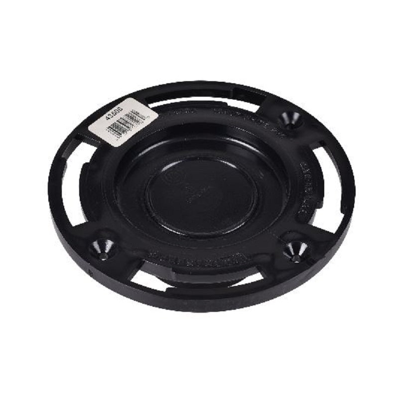 CLOSET FLANGE 3 ABS LEVEL-FIT 43506 PLASTIC RING W/TEST CAP