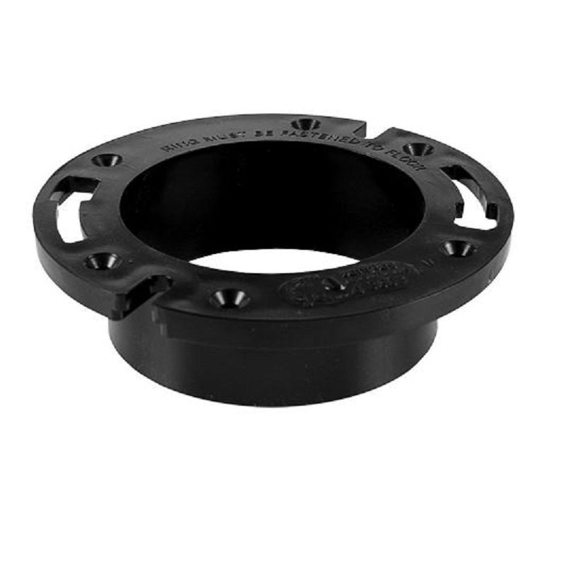 CLOSET FLANGE 4" ABS 43548 HUB END W/O TEST CAP