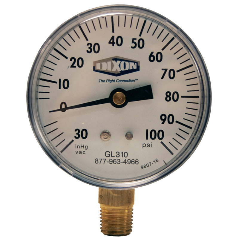 GAUGE 0-160 ABS GL110 COMPOUND - 2-1/2 FACE -LOWER MOUNT