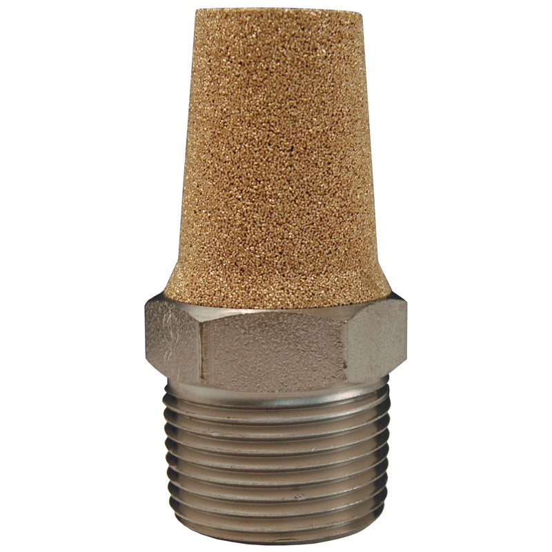 CONICAL MUFFLER 1/8 NPT CMF18 NICKEL PLATED STL - 29/32 LGTH