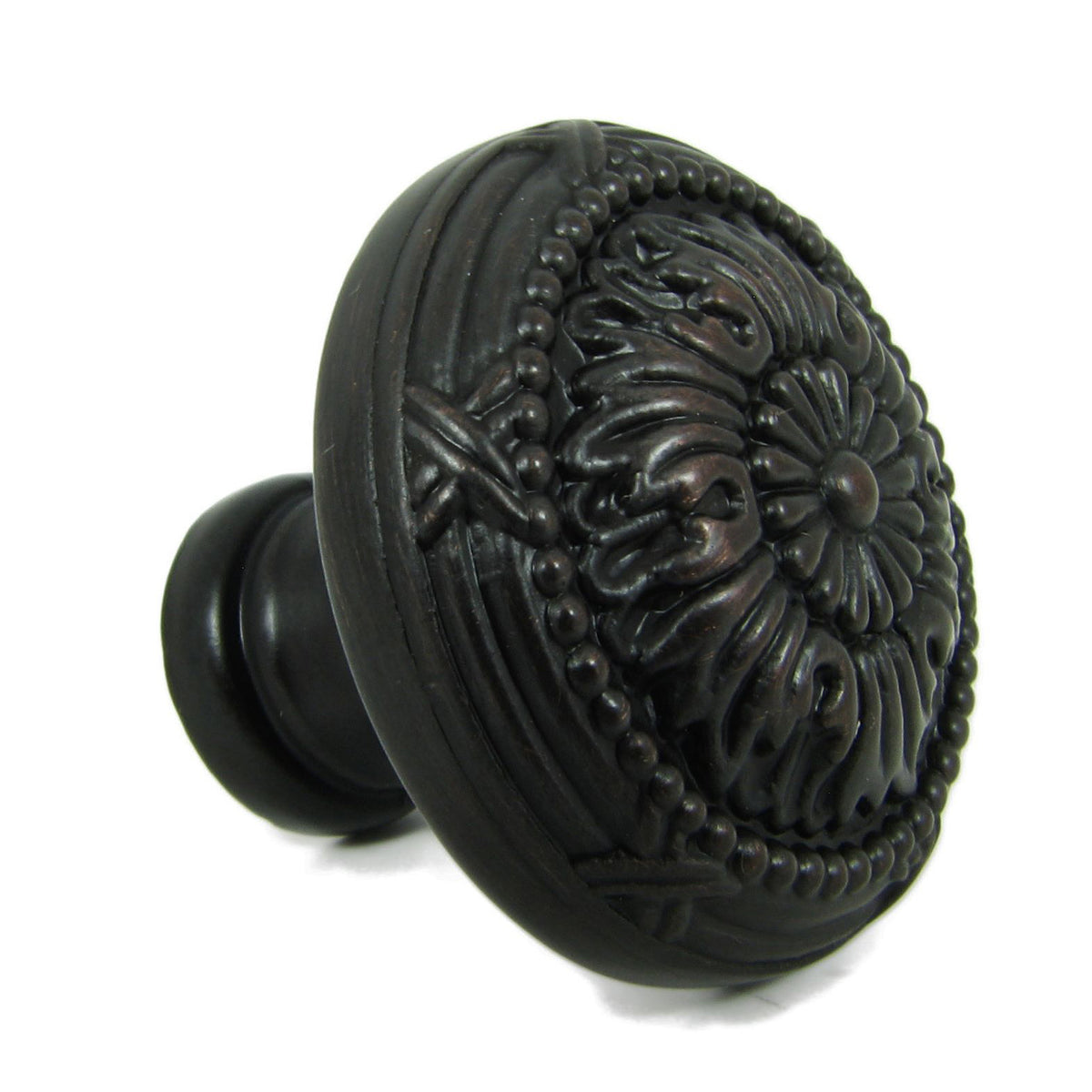 Floral 1-1/4" Cabinet Knob in Oil Rubbed Bronze