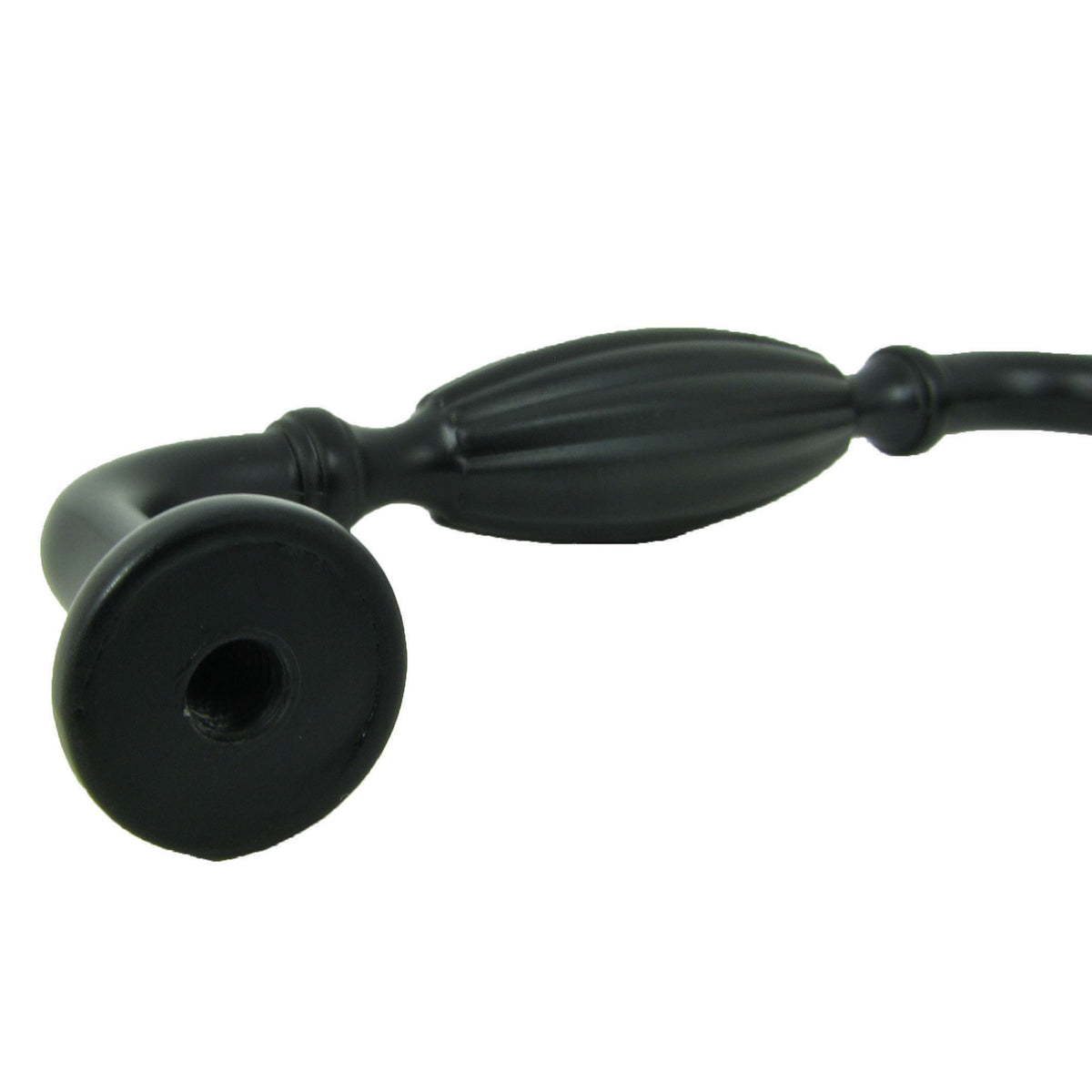 Fluted Tudor Cabinet Pull in Matte Black 1 pc