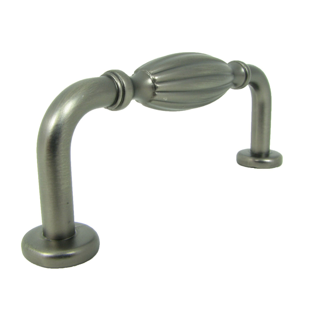Fluted Tudor Cabinet Pull in Weathered Nickel 1 pc