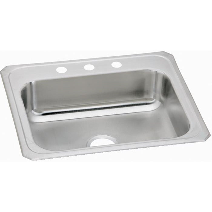Celebrity 25x21-1/4x6-7/8" Stainless Steel Sink w/4 Holes