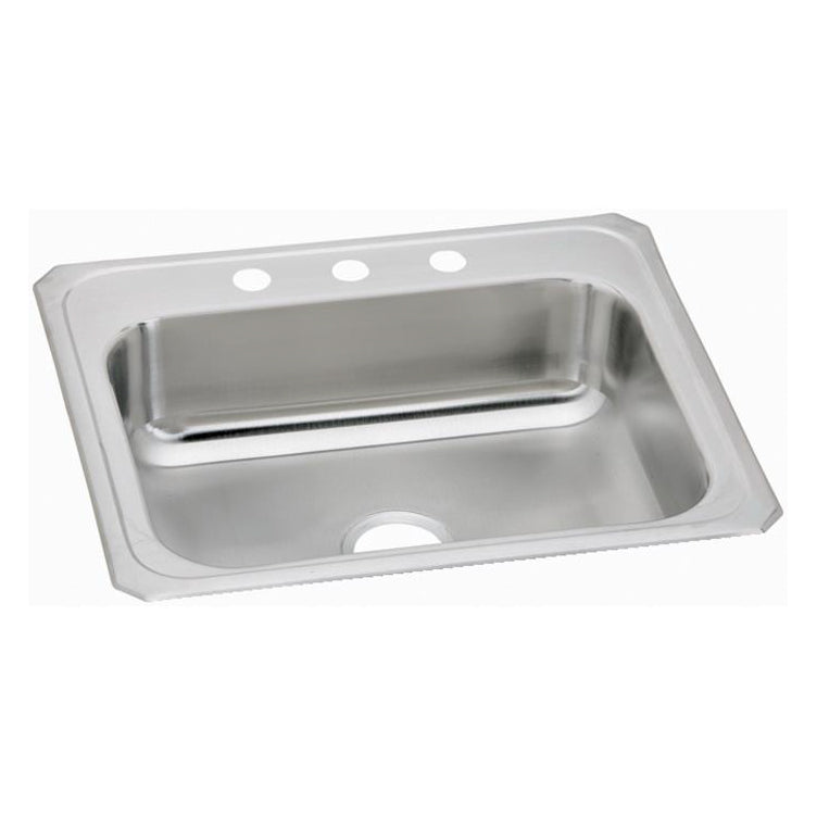 Celebrity 33x22x7" Stainless Steel Single Bowl Sink w/3 Hole