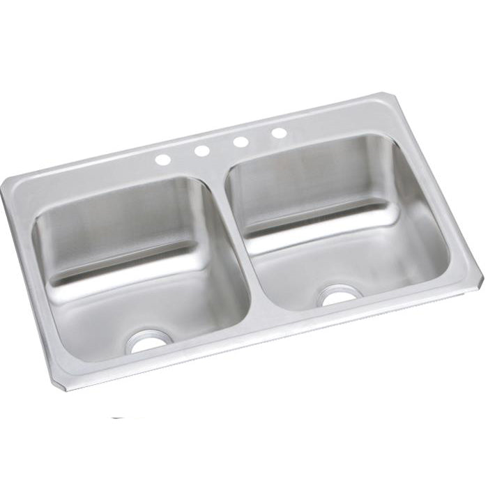 Celebrity 43x22x6-7/8" Stainless Steel Dbl Bowl Sink 3 Holes