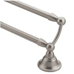 Sage 24" Double Towel Bar in Brushed Nickel
