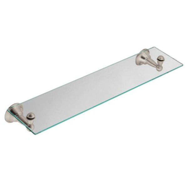 Sage 22-3/8" Glass Shelf w/Brushed Nickel Finish
