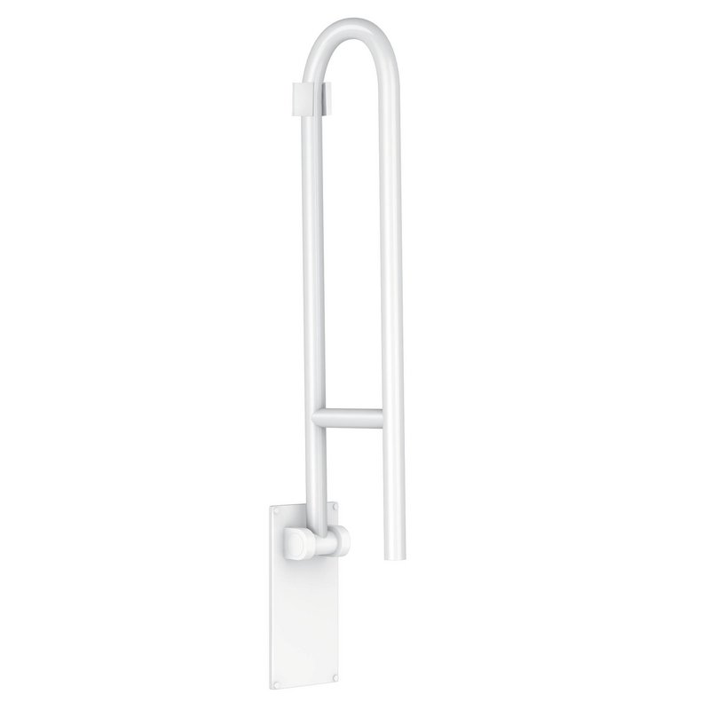 Flip-Up 30" Grab Bar in White