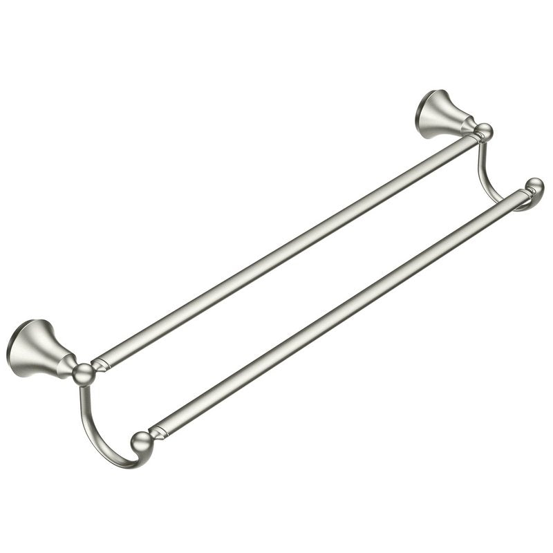 Wynford 24" Double Towel Bar in Brushed Nickel