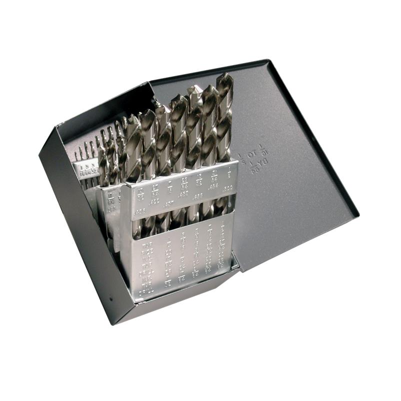 DRILL SET 1/16 TO 1/2 BY 64THS C72198 - 2002G STR SHNK GP BRT