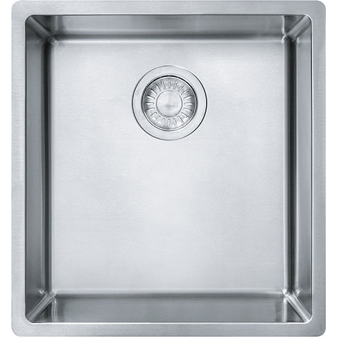 Cube 16-1/2x17-3/4x9" Stainless Steel Single Bowl Sink