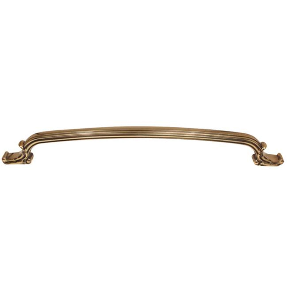 Ornate 12" Appliance Pull w/Polished Antique Finish