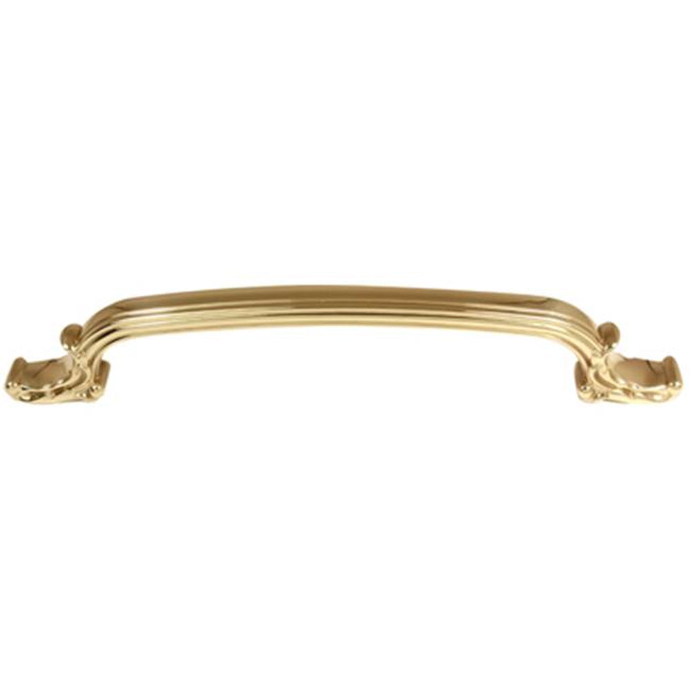 Ornate 12" Appliance Pull w/Polished Brass Finish