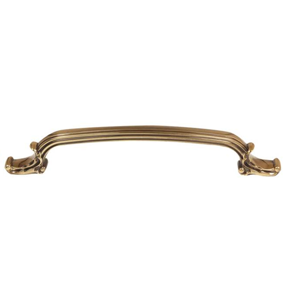 Ornate 8" Appliance Pull w/Polished Antique Finish