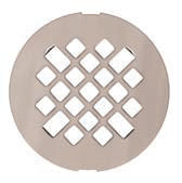 Metal Shower Drain Cover Brushed Nickel