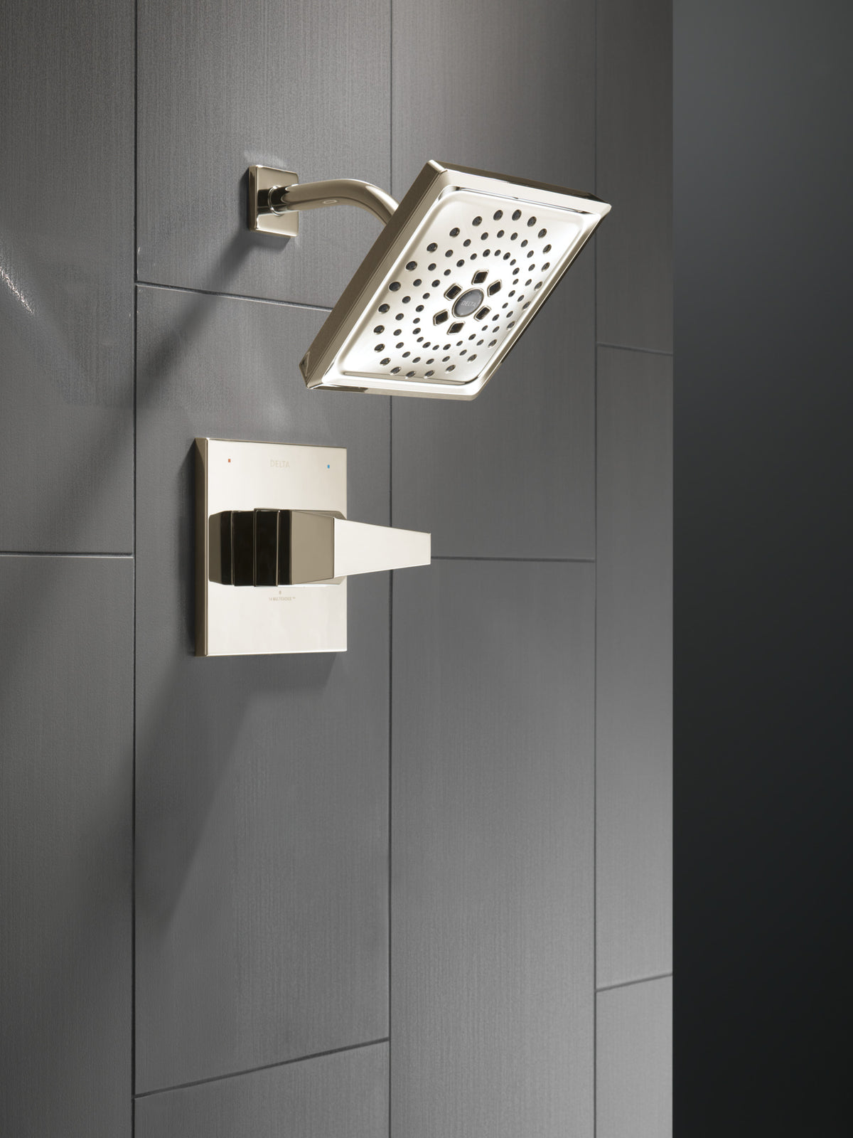 Trillian Shower Trim W/Multi-Function Showerhead In Lumicoat Polished Nickel