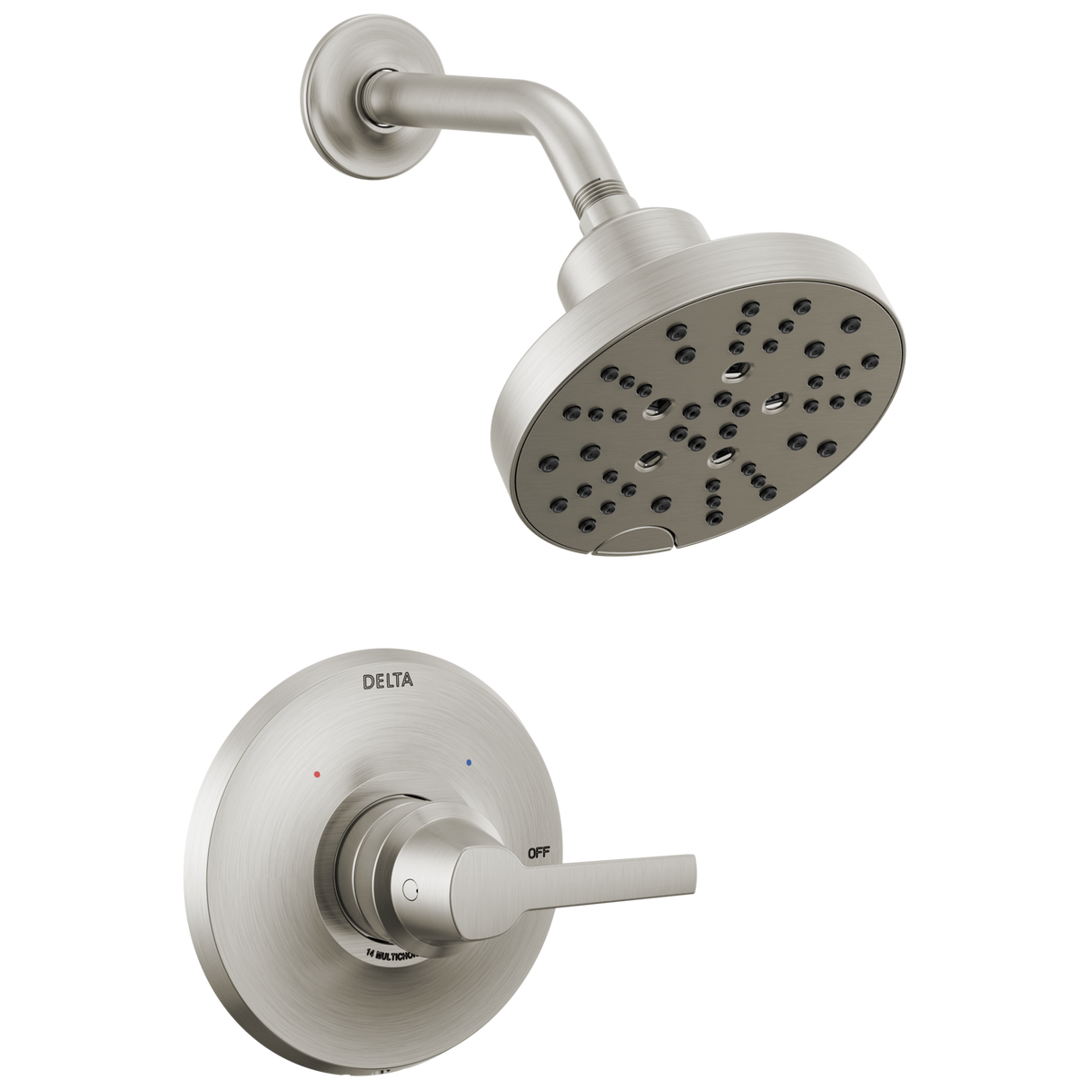 Galeon Shower Trim W/Multi-Function Showerhead In Brilliance Stainless