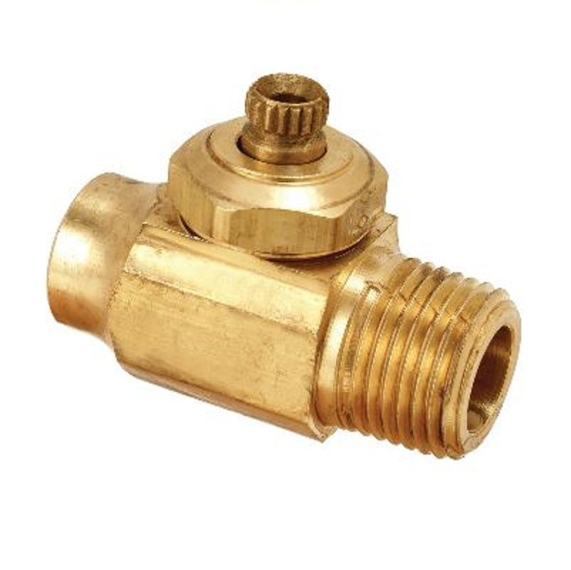 STOP STRAIGHT 1/2 ROUGH BRASS FSWT X MIP DRS84 R - INTEGRAL SHUT-OFF Maximum Pressure 125 PSI