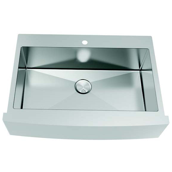 Diamond 35-3/4x25-1/8x10" Single Bowl Kitchen Sink Kit 1 HL
