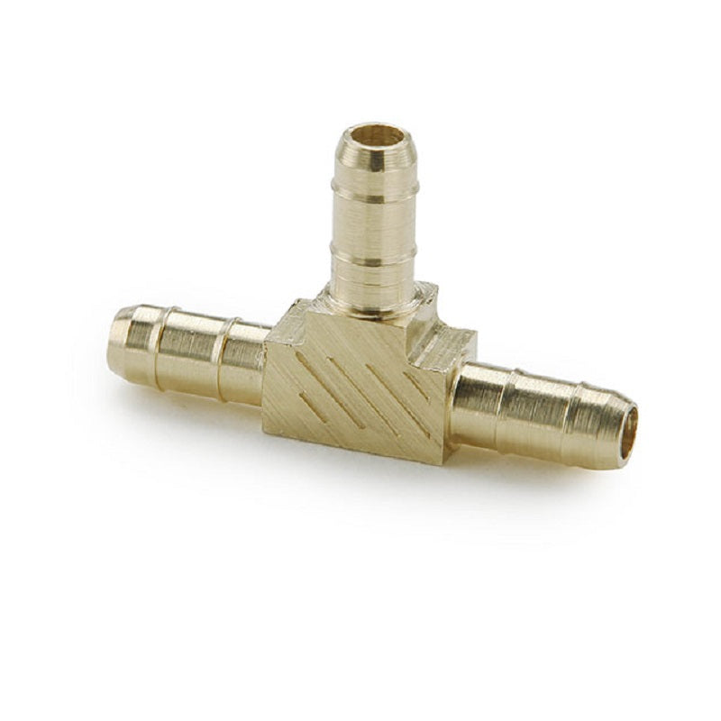 TEE 1/4 BRASS BARBXBARBXBARB 224-4