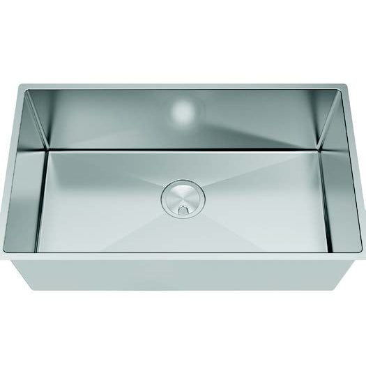 Diamond 31-1/2x18-1/2x10" 16-Gauge One Bowl Kitchen Sink Kit