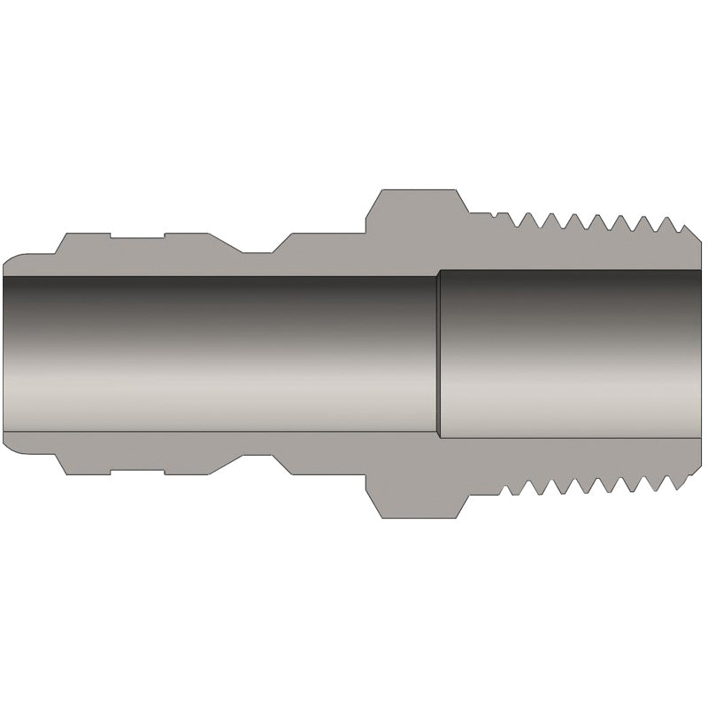 PLUG 3/4 MX14 NPT BRASS E6M6-B 1700 PSI-HYDRAULIC STRAIGHT THRU QUICK-CONNECT