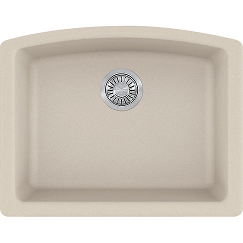 Ellipse 25x19-5/8x9" Granite Single Bowl Sink in Champagne