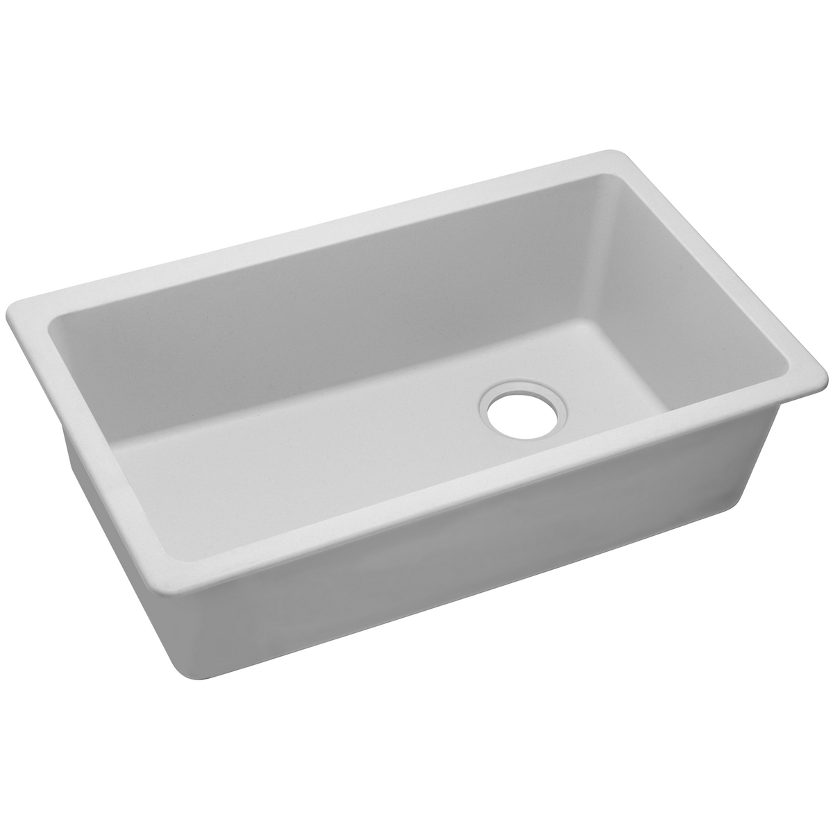 Quartz Classic 33x18-3/4x9-1/2" Single Bowl Sink in White