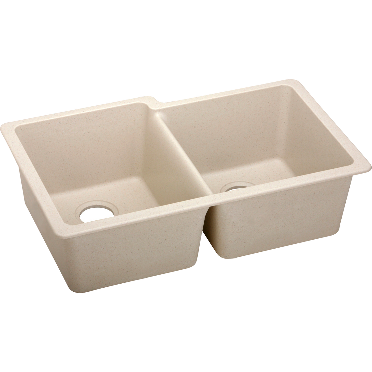 Quartz Classic 33x20-1/2x9-1/2" Double Bowl Sink Putty
