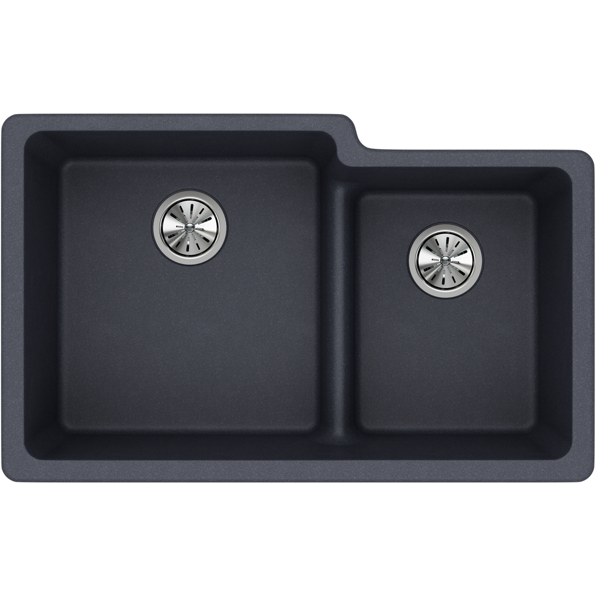 Quartz Classic 33x20-1/2x9-1/2" Double Bowl Sink Dusk Gray