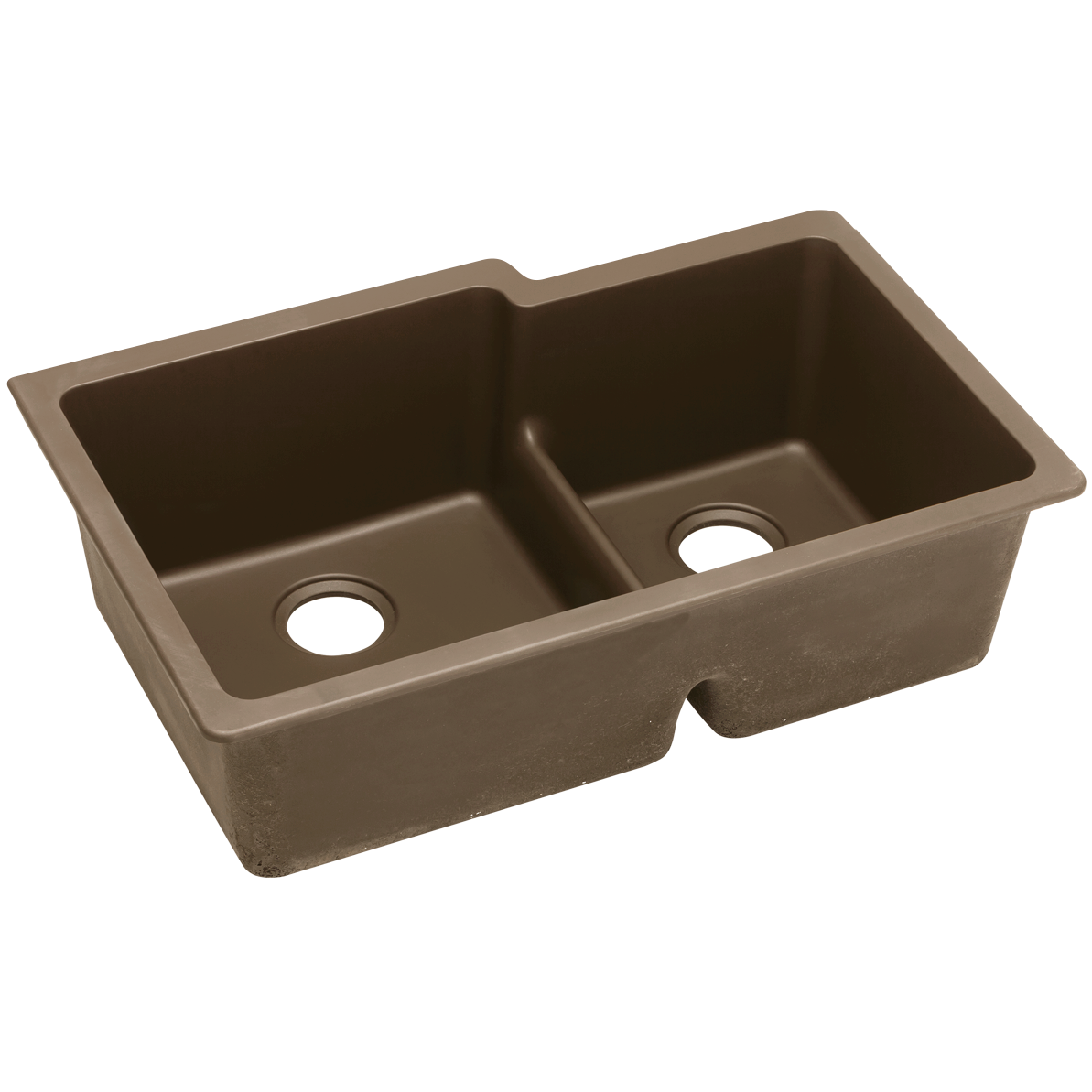 Quartz Classic 33x20-1/2x9-1/2" Double Bowl Sink Mocha