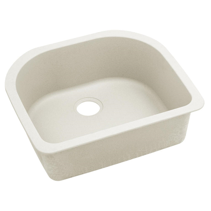 Quartz Luxe 25x22x8-1/2" Single Bowl Kitchen Sink in Ricotta